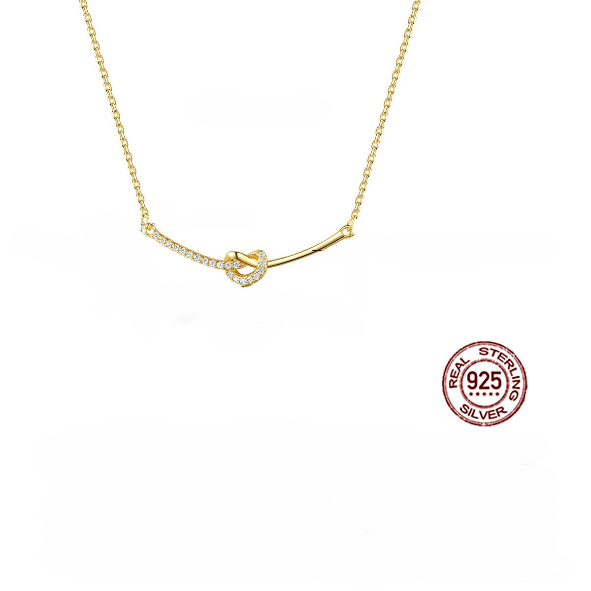 14K Infinity Knot Necklace