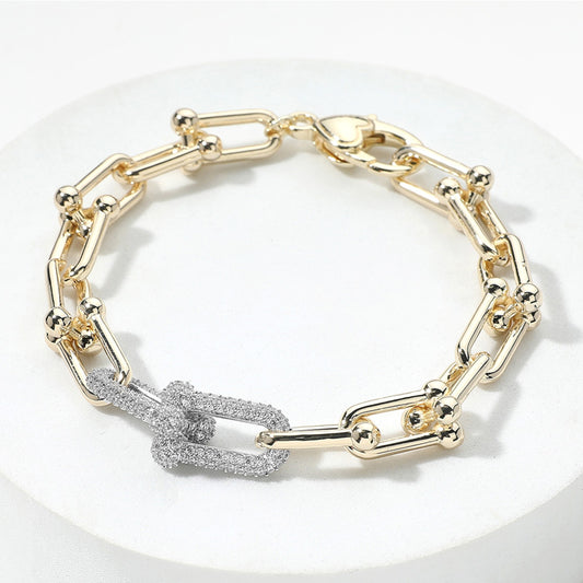 14k Hardware Link Bracelet