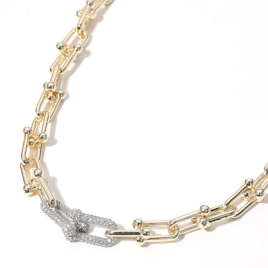 14k Hardwrae Link Necklace