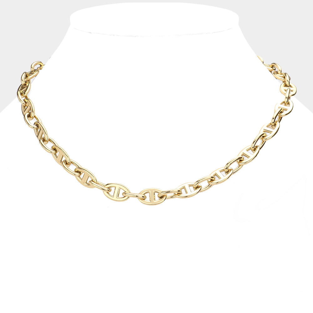 18k Gold Plated Stainless Steel Handmade Necklace