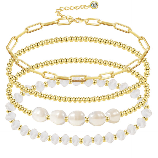 14k Boho Bracelet Set