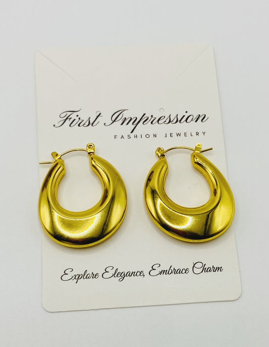 Chunky Horseshoe Earring
